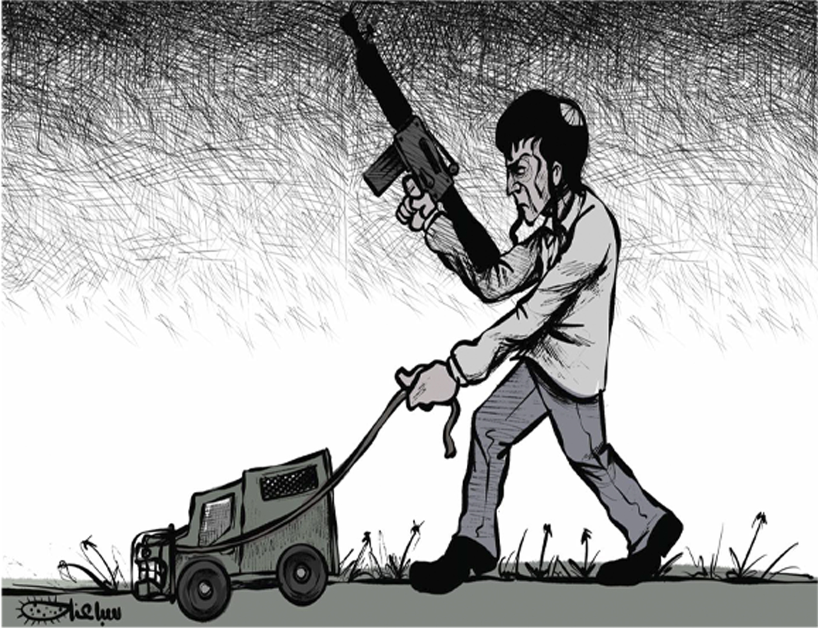 كاريكاتير للزميل محمد سباعنة